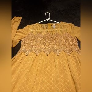 Xhilaration boho style, marigold color dress. Size small.